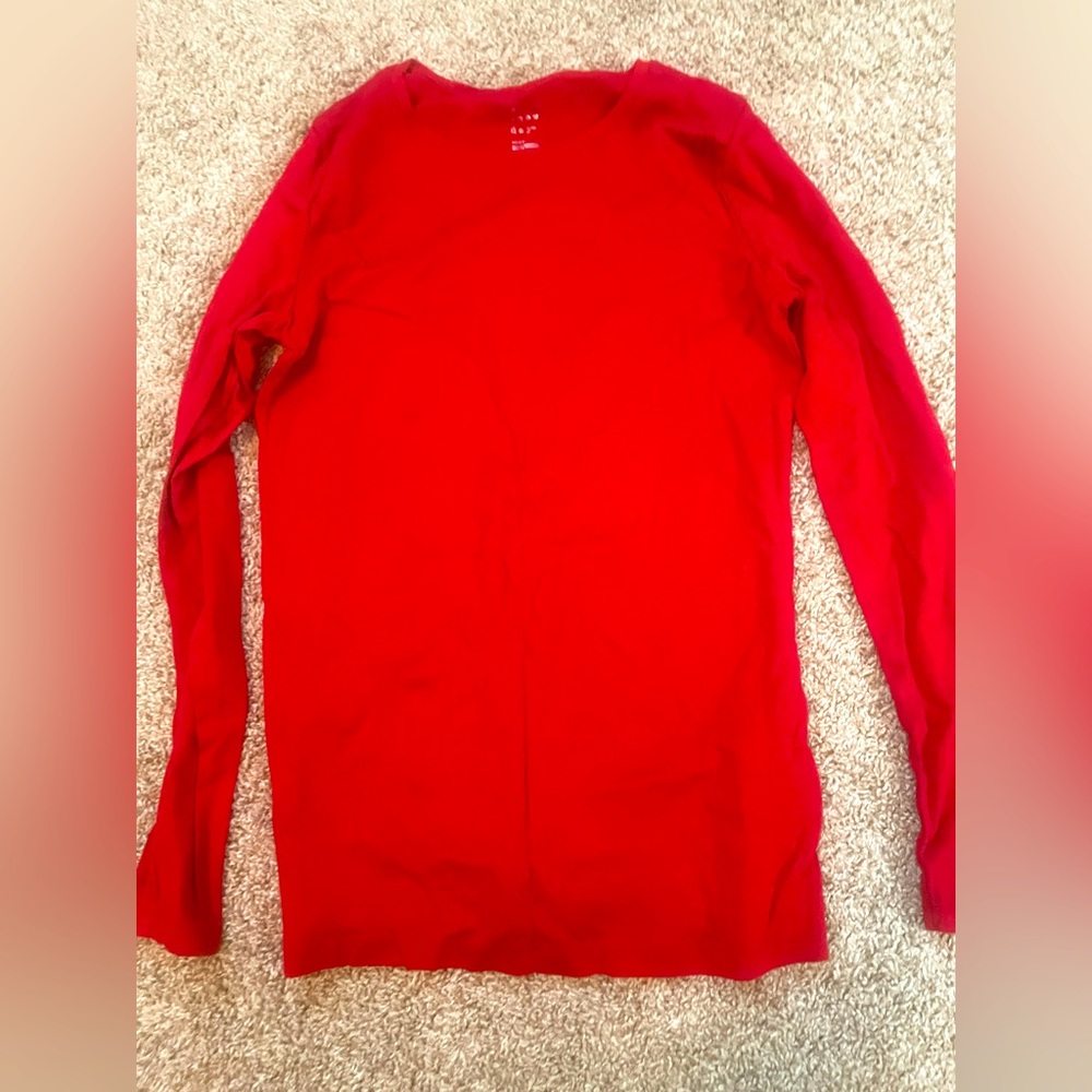 A New Day long sleeve red shirt- brand new (without tags)